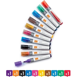 Nobo WB Marker LiquidInk кръгъл 3мм асорти (10) (1915381)