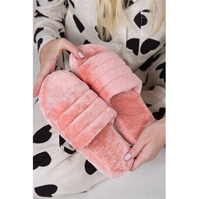 Moda Trend Дамски домашни чехли - Светлооранжеви #316795 (316795_Пудра)