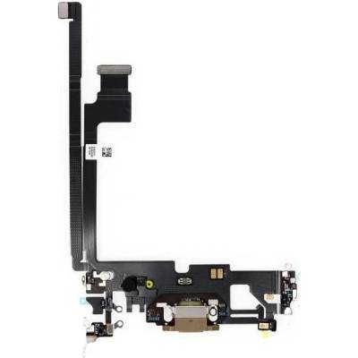 AppleKing nabíjecí a audio flex konektor pro iPhone 12 Pro Max - zlatý