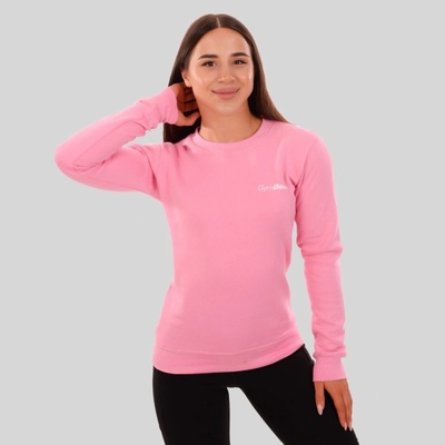 GymBeam dámská mikina Basic Jumper Baby Pink
