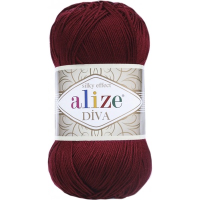 Příze Alize Diva 57 vínová