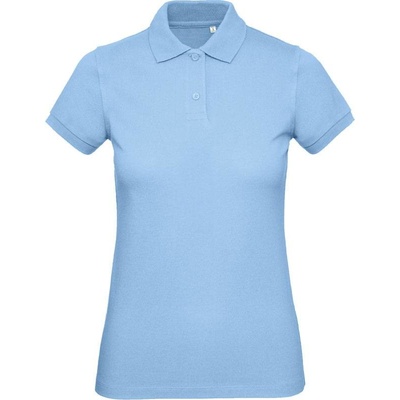 B&C Inspire Polo /women Dámske piqué polo z bio bavlny modrá sky