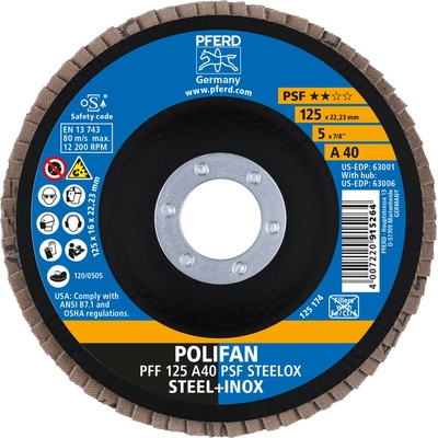 Pferd lamelový brúsny kotúč 125 mm A40 67644125