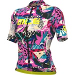 Alé Дамска фланелка с къс ръкав за колоездене Alé Women's Kenya Jersey Cycling jersey - Fluo Pink - размер 4XL (156-1375-0119)