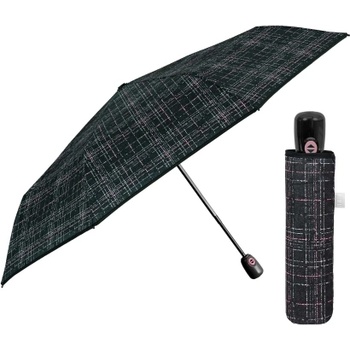 Дамски сгъваем автоматичен чадър Open-Close | Perletti Time 26429| Черен