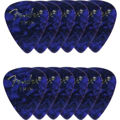 Fender Shape Premium 12 Blue Перце за китара (1980351702)