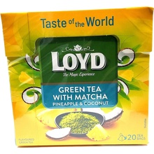 Loyd tea pyramida zelený s matchou, ananasem a kokosem 20 x 1,5 g