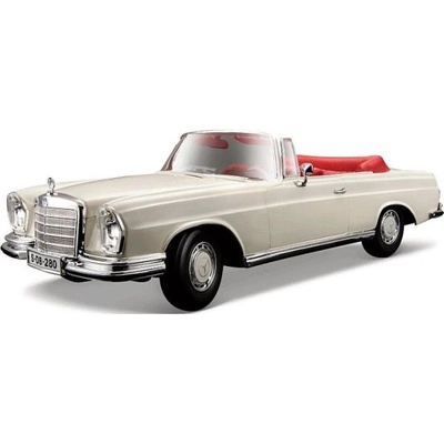 Maisto - 1967 Mercedes-Benz 280SE, Кабрио, кремав, 1: 18