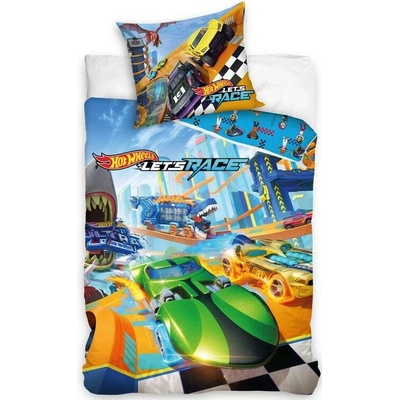 Carbotex bavlna obliečky Hot Wheels Let´s Race 140x200 70x90