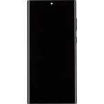 Samsung LCD дисплей + тъч модул + преден капак S908B Galaxy S22 Ultra Phantom Black (GH82-27488A)