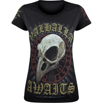 Image 1 of Victory or valhalla дамска тениска victory or valhalla - ЧЕРЕП НА ВРАНА- vov025da
