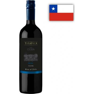 Tarapacá Santa Cecilia Merlot 0,75 l (holá láhev)