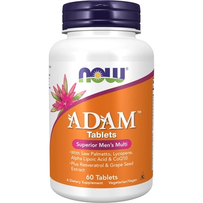 NOW NOW Adam Mens Multiple Vitamin, 60 Tablets