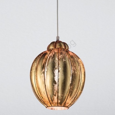 SIRU SIRU-Пендел FOGLIA ORO 1xE27/60W/230V pr. 25 см златист Венецианско стъкло/златист (SU0052)
