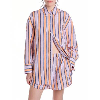 Риза с дълъг ръкав Replay W2166.000. 52764 long sleeve shirt - Pink (Rose / Blue / Orange)