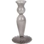 PT LIVING Свещник от сиво стъкло, височина 17 cm Swirl - PT LIVING (PT3729BK)