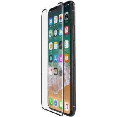 Belkin ScreenForce TemperedCurve Screen Protection - стъклено защитно покритие за целия дисплей на iPhone 11 Pro, iPhone XS, iPhone X (прозрачен-черен)