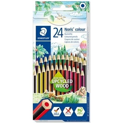 Staedtler Noris Colour sada farebných šesťhranných ceruziek 185 24 rôznych farieb 185 CD24 02