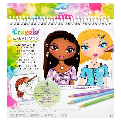Творчески комплект за гримиране Crayola Creations - 40 листа (04-1056)