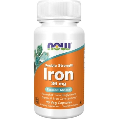 Now Foods Iron 36 mg Double Strength 90 kapsúl
