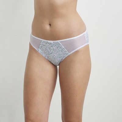 DIM GENEROUS COTTON BIO SLIP Dámske nohavičky z bio bavlny biela modrá šedá