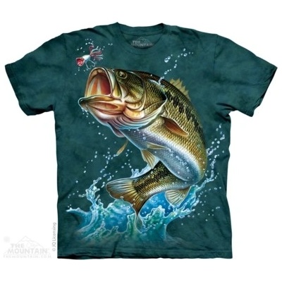 Tričko unisex The Mountain Bass modré