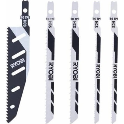 Ryobi RAK05JSBFC sada plátků pro přímočaré pily 5ks / na dřevo a plasty 5132002697