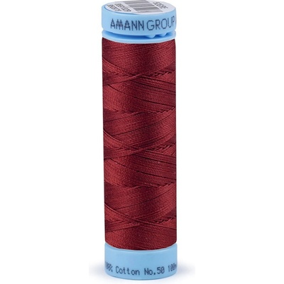 Bavlněné nitě 100 m Etiketní č.50 Triana Amann, střední, 1348 Rumba Red