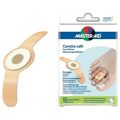 MASTER AID FOOT Care Náplasti na kuří oka 12 ks