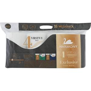 Harmony Четирипластова тоалетна хартия harmony exclusive pure white - 8 бр. 30359 (1742)