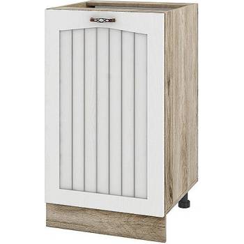 ИРИМ Долен кухненски шкаф Сити АРФ-Бяло фладер-04-93 ляв 50 см