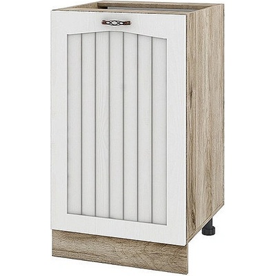 ИРИМ Долен кухненски шкаф Сити АРФ-Бяло фладер-04-93 ляв 50 см