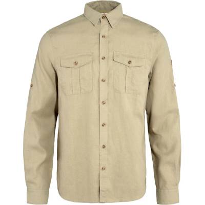 Fjällräven Мъжка риза с копчета Fjällräven Övik Travel Shirt L/S Shirt - Sand Stone (033-1656-0314)