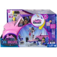 Barbie Big City Big Dreams Set s ružovým kabrioletom 4x4 ktorý odhaľuje javisko