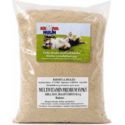 Krmiva Hulín Multivitamín Premium sypký Krill Řasy Žraločí chrupavka pro psy 25 kg