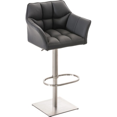 Design-Shop Damas E1 koženka Šedá / nerezový rám