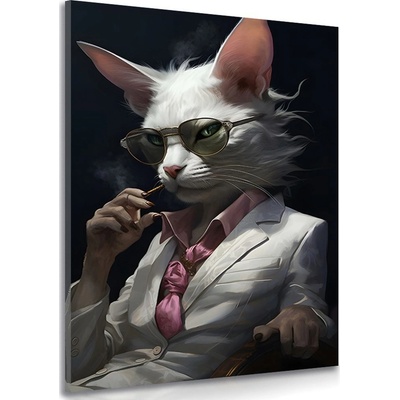 Obraz zvířecí gangster kočka - 40x60