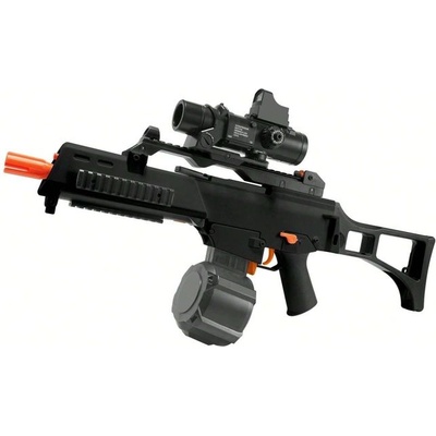 G36C, автоматична пушка с воден гел и аксесоари, черна (317)