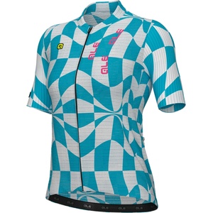 Alé Дамска фланелка с къс ръкав за колоездене Alé Women's PR-E Multiverso 2.0 S/S Lady Jersey Cycling jersey - Jade Green (156-2791-0213)