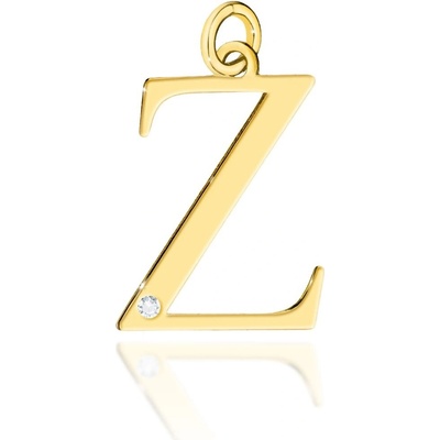 Blink Blink Zlatý prívesok písmeno Z s diamantom 4701ZzB