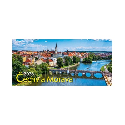 Čechy a Morava, stolní, 29,7 x 13,8 cm 2026