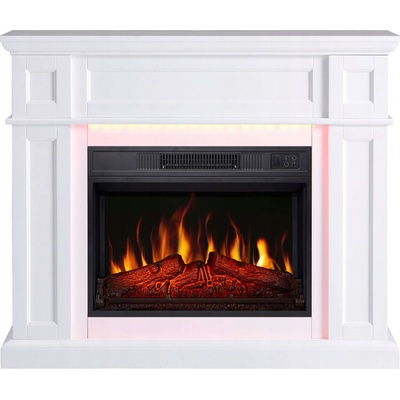 ArtiFlame Elektrický stojaci krb s funkciou ohrievania 1800 W biely