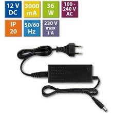 MCLED Napaječ LED 36W 12V/3A IP20 ML-732.064.11.0