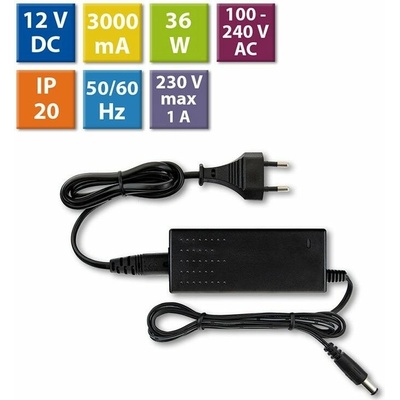 MCLED Napaječ LED 36W 12V/3A IP20 ML-732.064.11.0