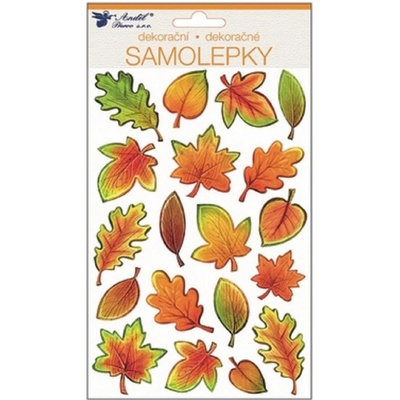 Anděl Přerov Samolepky plastické 25x14 cm, podzimní listí – Zboží Dáma
