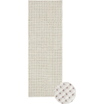 Lorena Canals Ръчно изработена вълнена пътека подходяща за пране в цвят слонова кост 80x230 cm Unexpected Wool - Lorena Canals (WO-BASICS-NAT-R)