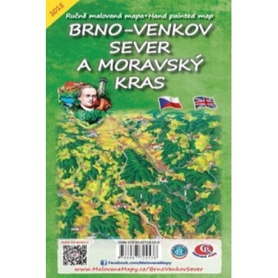 Brno venkov Sever a Moravský kras Skládací mapa - Kol.