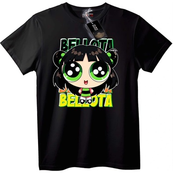 NOONEBRAND Тениска Bellota Chibi Карикатура - XS, Black