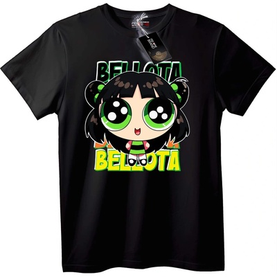 NOONEBRAND Тениска Bellota Chibi Карикатура - XS, Black