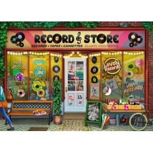 Ravensburger - Puzzle Vintage Vinyl - 1 000 piese